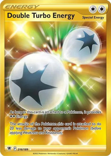 Double Turbo Energy (Secret) - 216/189 - Card Masters