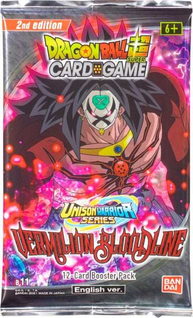 Dragon Ball Super - Vermilion Bloodline 2nd Edition Booster Pack (12 Cards) - Card Masters