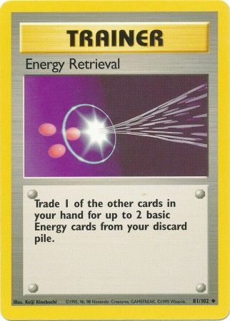 Energy Retrieval - 81/102 Base Set - Card Masters