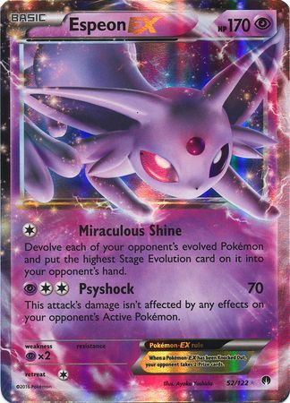 Espeon EX - 52/122 - Ultra Rare - Card Masters