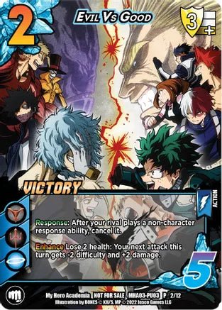 Evil vs. Good (Plus Ultra Pack 3 Victory) - MHA-PU03 P 2/12 - Card Masters