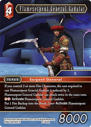 Flameserpent General Gadalar 21-003 - Card Masters