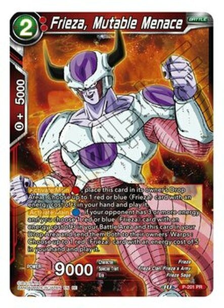 Frieza, Mutable Menace P-201 RE - Card Masters