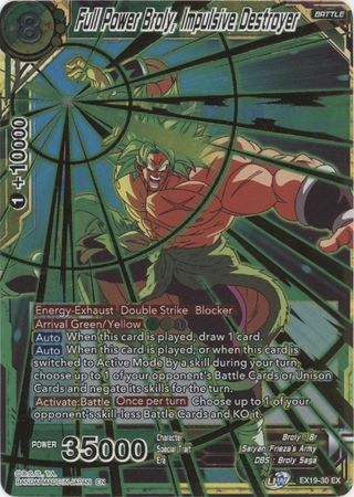 Full Power Broly, Impulsive Destroyer - EX19-30 - Card Masters