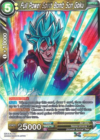 Full Power Spirit Bomb Son Goku - TB1-075 - Foil Rare - Card Masters