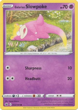Galarian Slowpoke - 54/198 - Common - Card Masters
