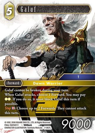 Galuf - 7-067L - Legend - Card Masters