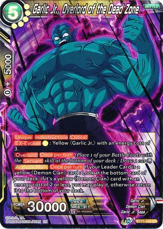 Garlic Jr., Overlord of the Dead Zone - BT11-104 - 2nd Edition - Super Rare - Card Masters