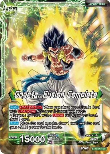 Gogeta, Fusion Complete - BT19-067 - Card Masters