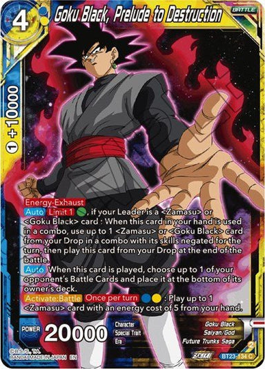 Goku Black, Prelude to Destruction BT23-134 - Card Masters