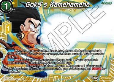 Goku's Kamechameha - BT22-086 SR - Card Masters