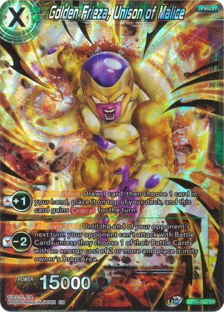 Golden Frieza, Unison of Malice - BT10-063 - SR 1st Edition - Card Masters