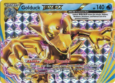 Golduck Break - 18/122 - Break Rare - Card Masters