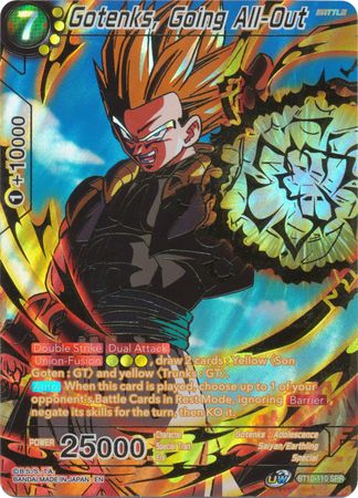Gotenks, Going All-Out - 1st Edition - Special Rare - Card Masters