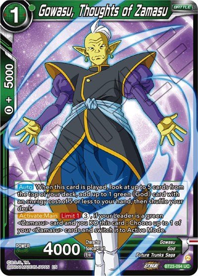 Gowasu, Thoughts of Zamasu BT23-094 - Card Masters