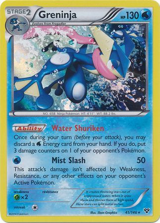 Greninja - 41/146 - Holo Rare - Card Masters