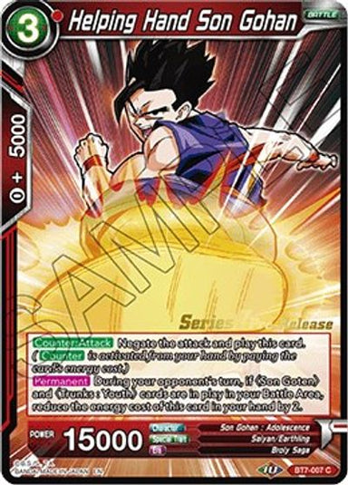 Helping Hand Son Gohan (Assault of the Saiyans) - Pre Release - Card Masters