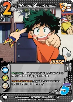 Heroic Aspirations (Plus Ultra Pack 3 Judge) - MHA-PU03 P 11/12 - Card Masters