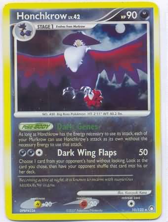 Honchkrow - 10/123 - Holo Rare - Card Masters