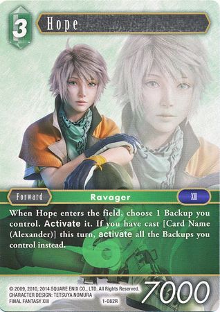 Hope - 1-082R - Rare - Card Masters
