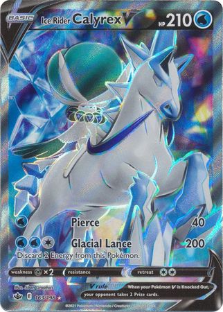 Ice Rider Calyrex V - 163/198 - Full Art Ultra Rare - Card Masters