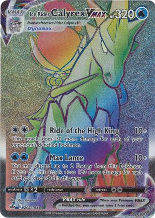 Ice Rider Calyrex VMAX - 202/198 - Hyper Rare - Card Masters