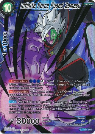 Infinite Force Fused Zamasu - BT2-058 - SPR - Card Masters