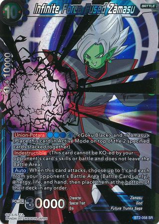Infinite Force Fused Zamasu - BT2-058 - Super Rare - Card Masters