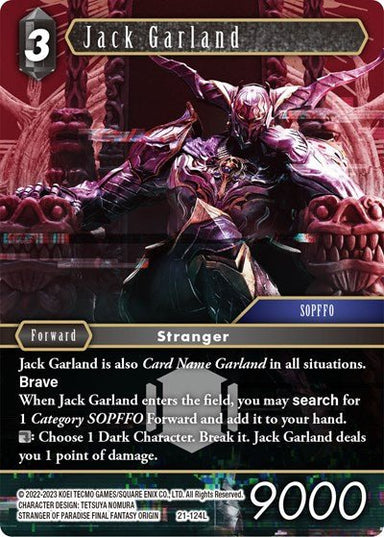 Jack Garland 21-124L - Card Masters
