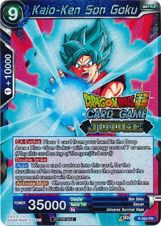 Kaio-Ken Son Goku - P-032 - Foil Judge Promo - Card Masters
