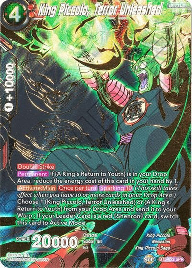 King Piccolo, Terror Unleashed (SPR) BT5-022 - Card Masters