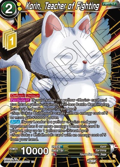 Korin, Teacher of Fighting - BT22-084 - Card Masters