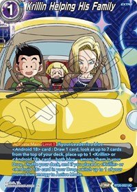 Krillin Helping His Family Silver Foil - Card Masters