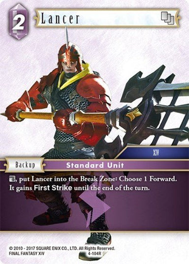 Lancer 4-104R - Card Masters