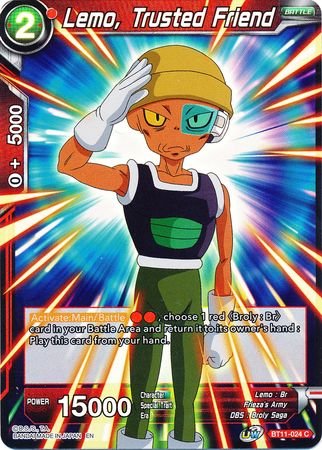 Lemo, Trusted Friend - BT11-024 - 1st Edition - Card Masters