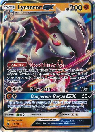 Lycanroc GX - 74/145 - Ultra Rare - Card Masters