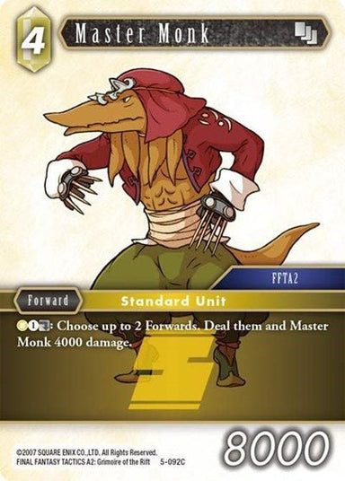 Master Monk 5- - Card Masters
