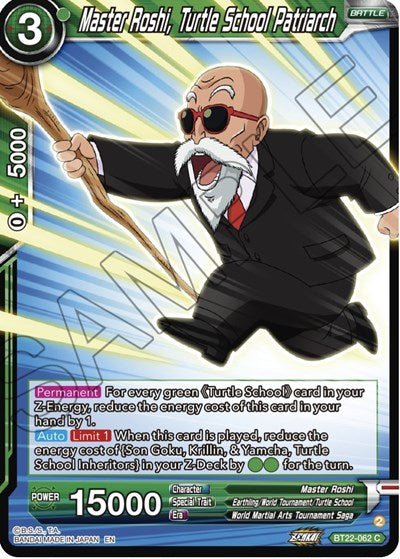 Master Roshi, Turtle school Patriarch - BT22-062 - Card Masters