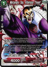 Mercenary Tao, Villainous Threat - BT19-007 - Card Masters