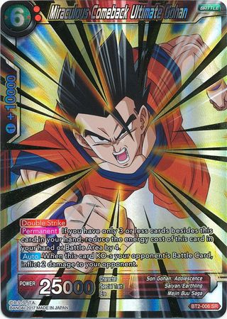 Miraculous Comeback Ultimate Gohan - BT2-006 - Super Rare - Card Masters