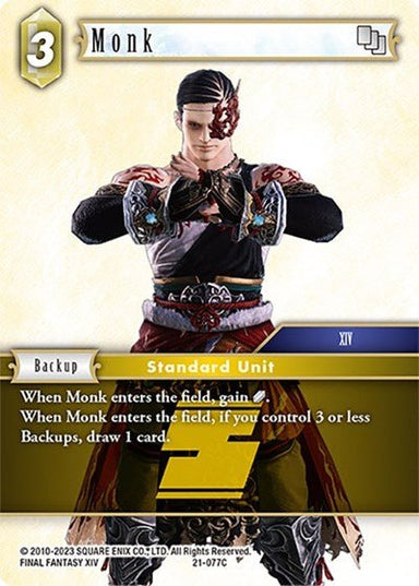 Monk - 077 21-077 - Card Masters