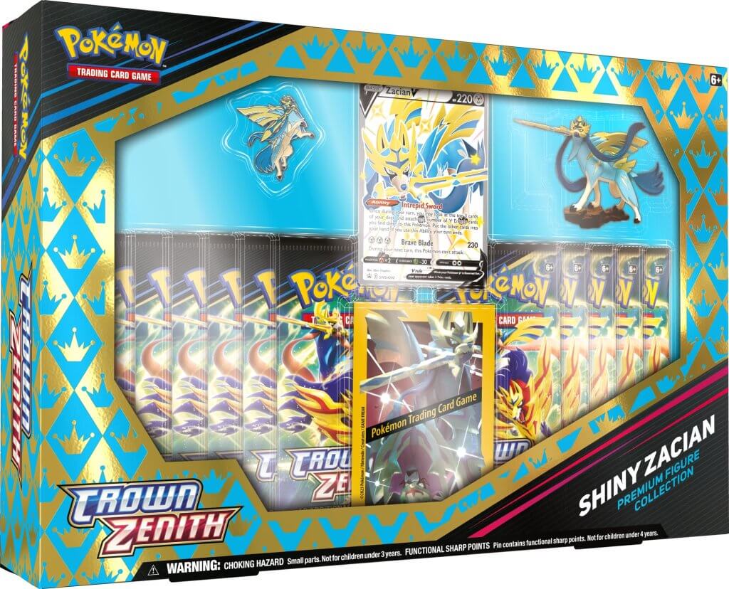 Mr Tofu Stream - POKÉMON TCG Crown Zenith Shiny Zacian/Zamazenta Figure Box - Card Masters