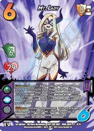 Mt. Lady (Plus Ultra Pack 1) - MHA-PU01 P 9/12 - Card Masters