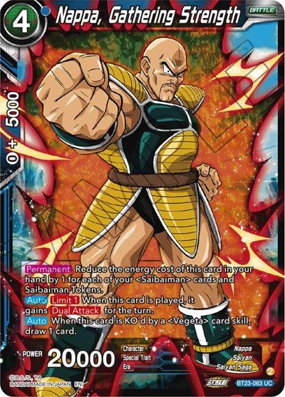 Nappa, Gathering Strength BT23-063 - Card Masters