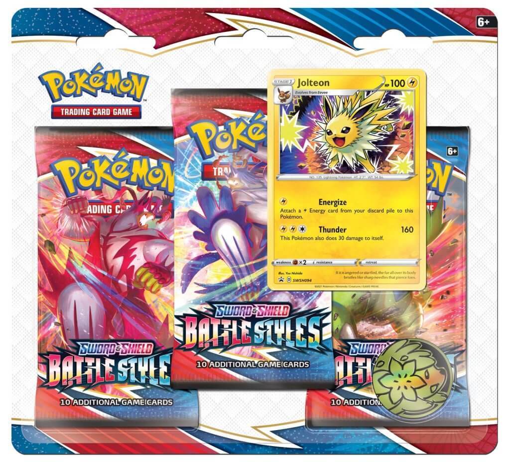 Pokémon TCG: Sword & Shield—Battle Styles Three-Booster Blister